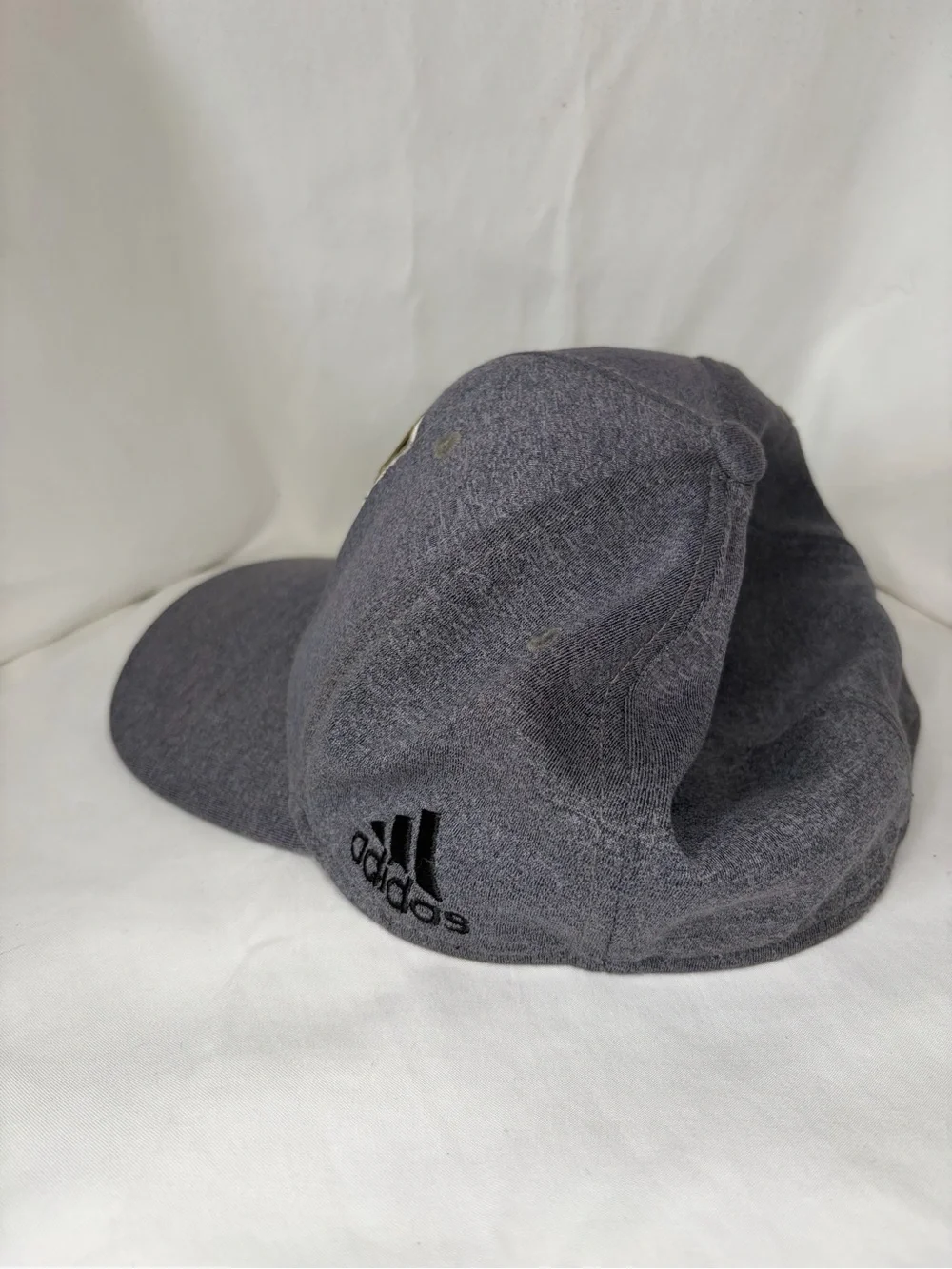 adidas Gray Cap with Gold and Black Crest